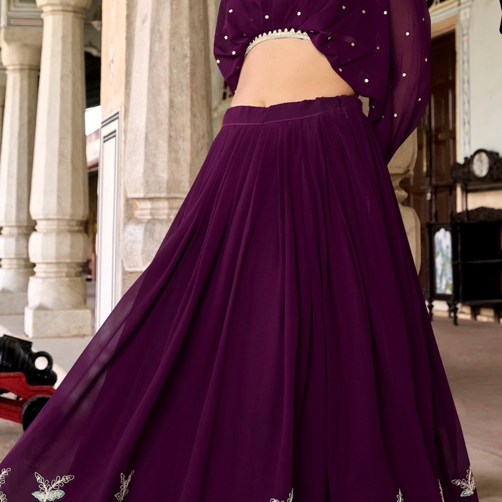 Elegant Purple Women's Skirt
